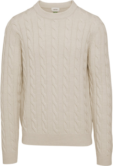 Vallier Dalston Midweight Merino Cable Knit Sweater - Unisex