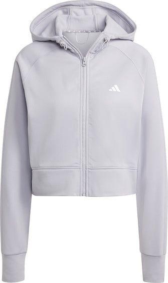 adidas Game and Go AEROREADY Full-Zip Hooded Fleece Jacket - Women's