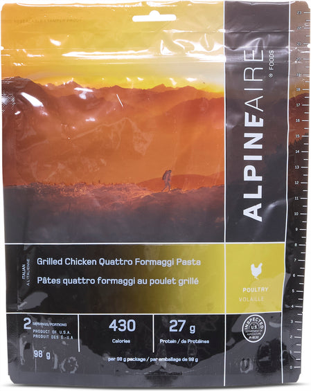 AlpineAire Foods Grilled Chicken Quattro Formaggi Pasta