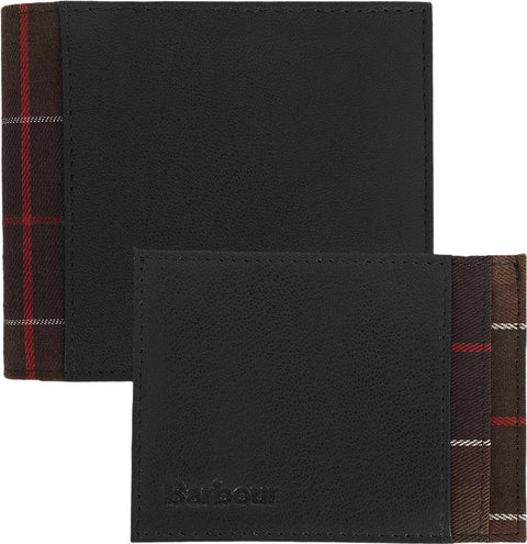 Barbour Leather Tartan Wallet and Cardholder Gift Set - Men's