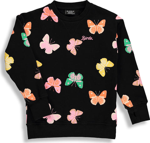 Birdz AOP Butterflies Crewneck - Kids