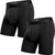 BN3TH Classic 2 Pack Boxer Brief 6.5 in - Men's - Black