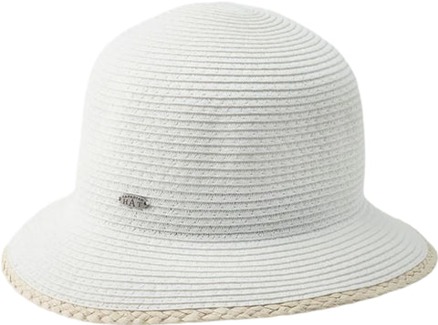 Canadian Hat Clailie Short Cloche Hat with Raffia Detail - Women's