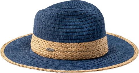 Canadian Hat Florent Crushable Fedora Hat with Straw Detail - Unisex