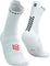 Compressport Pro Racing v4.0 Run High Socks - Unisex - White - Black