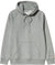 Carhartt Work In Progress Chase Hooded Sweatshirt - Unisex - Grey Heather - Gold