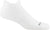 Darn Tough Coolmax® Run No Show Tab Ultra-Lightweight Running Sock - Men's - White