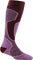Darn Tough Outer Limits Over-The-Calf Lightweight Ski & Snowboard Sock - Women's - Burgundy