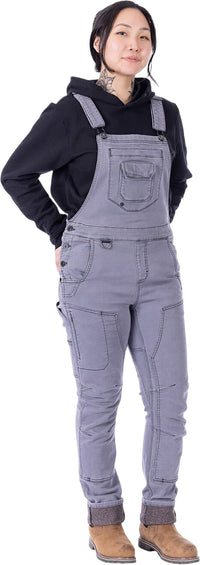 Dovetail Workwear FRESHLEY HOTSWAP STRETCH DENIM DROP SEAT OVERALLS - Women's