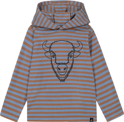 Deux par Deux Super Soft Heavy Jersey Hooded Striped Top - Toddler Boys 