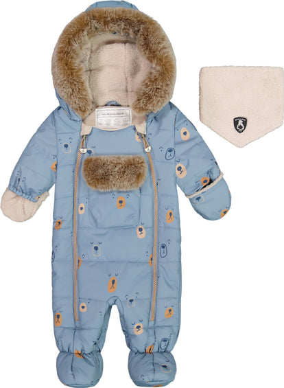 Deux par Deux Printed One Piece Snowsuit - Baby