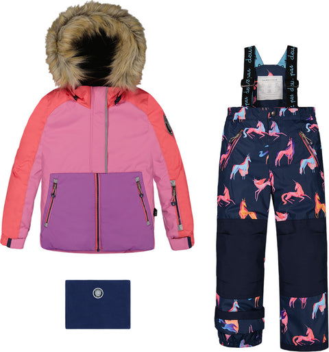 Deux par Deux Printed Two Piece Snowsuit - Little Girl