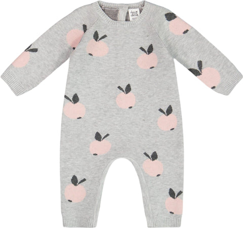 Deux par Deux Knitted Jacquard Jumpsuit - Baby Girl