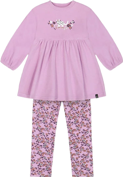 Deux par Deux Tunic and Printed Legging Set - Big Girl