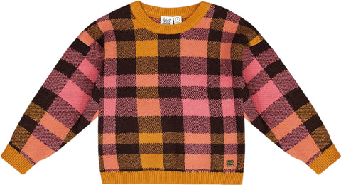 Deux par Deux Plaid Knit Top - Big Girl