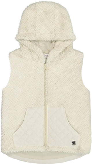 Deux par Deux Hooded Vest with Pocket - Big Girl