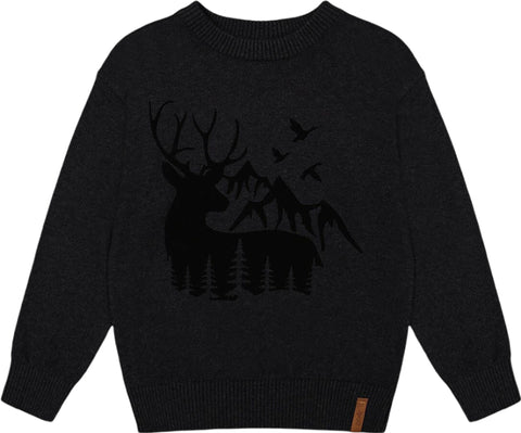 Deux par Deux Sweater with Deer Flocking - Big Boy