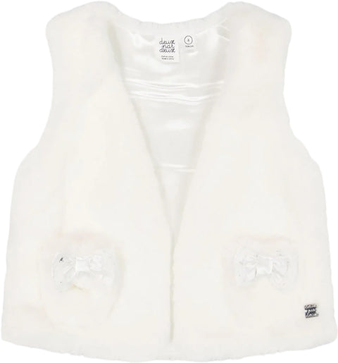 Deux par Deux Faux Fur Vest - Little Girl