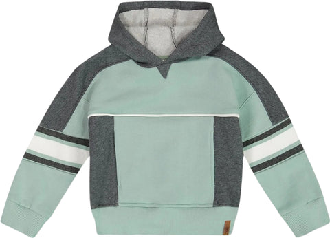 Deux par Deux Hooded Fleece Sweatshirt with Contrast Rib - Big Boy