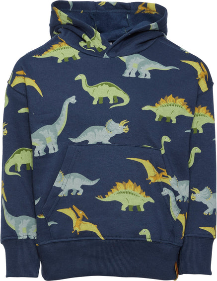 Deux par Deux Printed Fleece Hooded Sweatshirt - Big Boy