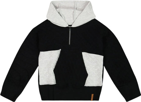 Deux par Deux Quilted Half Zip Top - Little Boy