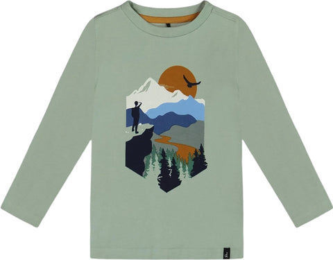 Deux par Deux Printed Long Sleeve T-Shirt - Big Kids