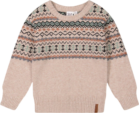 Deux par Deux Sweater with Norwegian Jacquard - Big Boy