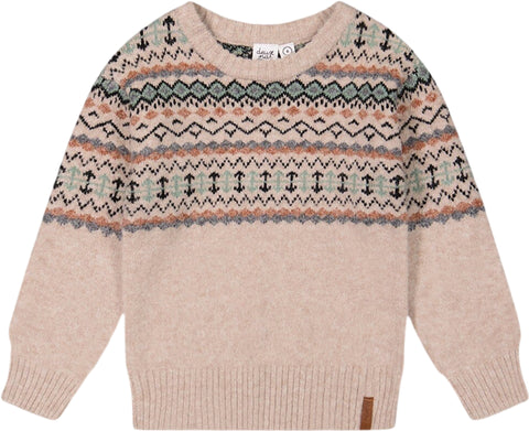 Deux par Deux Sweater with Norwegian Jacquard - Little Boy