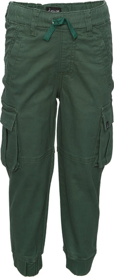 Deux par Deux Stretch Twill Cargo Jogger Pants - Little Boy