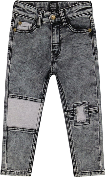 Deux par Deux French Terry Pants with Contrasting Patch - Big Boy