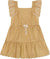 Deux par Deux Chambray Dress with Embroidery - Little Girl - Warm Sand