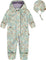 Deux par Deux Printed One-Piece Mid-Season Outerwear with Hat - Baby Boy - Printed Mint Flowers