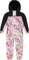 Deux par Deux Printed One-Piece Mid-Season Outerwear - Little Kids - Printed Rainbow Flowers