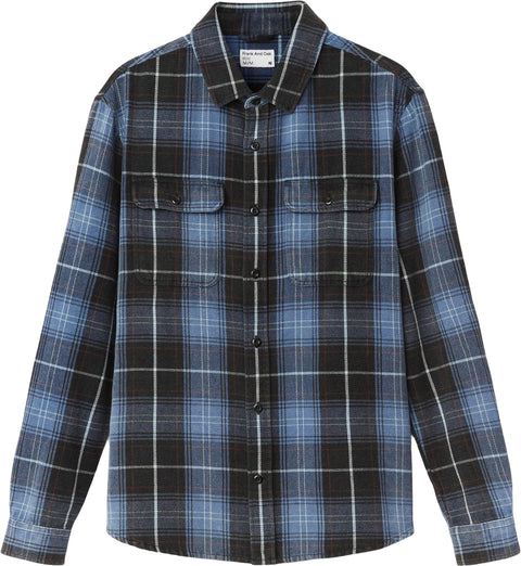 Frank And Oak Distressed Plaid Flannel Shirt - Men's