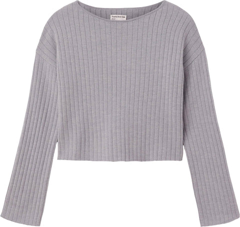 Frank And Oak Boat Neck Cropped Sweater - Women's