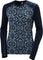 Helly Hansen Lifa Merino Midweight Graphic Tee - Women's - Navy Nordic Rose Aop