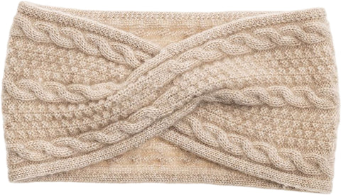 Harricana Cashmere Cable Knit Headband - Women's