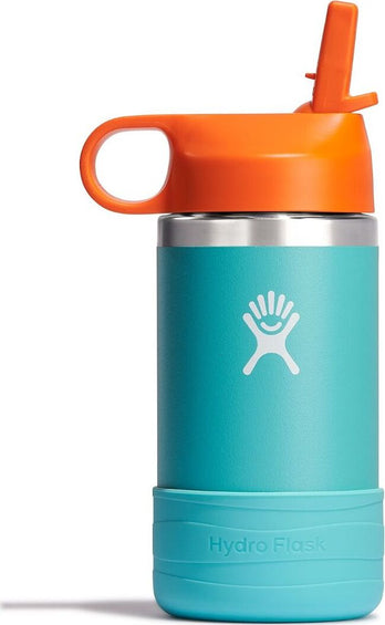 Hydro Flask Wide Mouth Bottle with Straw Lid and Boot 355mL - Kids