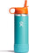 Hydro Flask Wide Mouth Bottle with Straw Cap and Boot 530mL - Kids - Seaspray