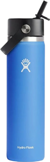 Hydro Flask Wide Mouth Water Bottle with Flex Straw Cap 710ml