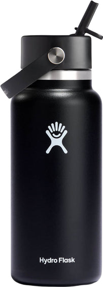 Hydro Flask Wide Mouth Bottle with Flex Straw Cap 32 Oz