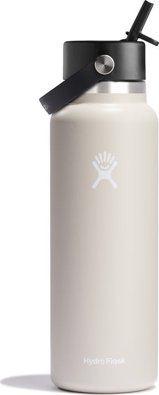 Hydro Flask Wide Mouth Bottle with Flex Straw Cap 1.18L