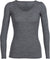 icebreaker Siren Merino Long Sleeve Sweetheart T-Shirt - Women's - Gritstone Heather