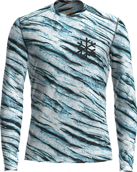 icebreaker Merino 200 Oasis Protect Our Winters AOP Long Sleeve Crewe Base Layer Top - Men's