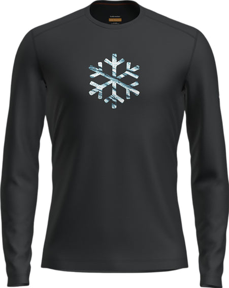 icebreaker Merino 200 Oasis Protect Our Winters Long Sleeve Crewe Base Layer Top - Men's