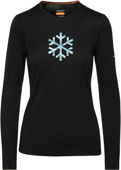 icebreaker Merino 200 Oasis Protect Our Winters Long Sleeve Crewe Base Layer Top - Women's 