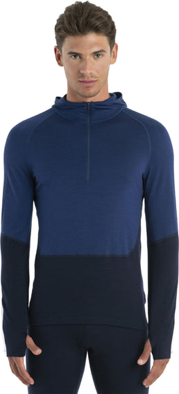 icebreaker Merino 200 Sonebula Long Sleeve Half Zip Thermal Hoodie - Men's