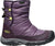 Keen Puffrider Waterproof Winter Boots - Big Kids - Black Plum - Daiquiri Green
