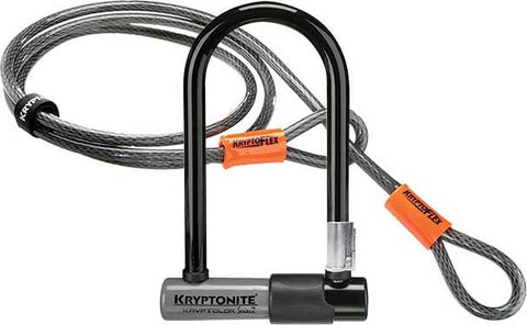 Kryptonite Kryptolok Series 2 U-Lock /w Mini-Flex Cable Lock