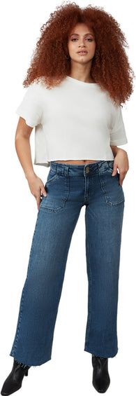 Lola Jeans Nova Mid Rise Wide Leg Jeans - Women's